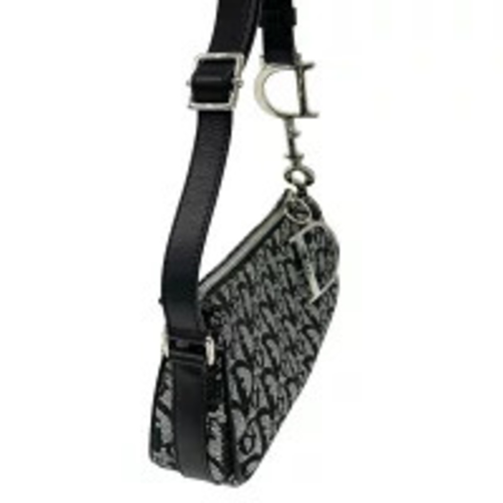 Christian Dior Trotter Hobo Bag Shoulder Canvas Accessory Clutch Handbag - Picture 8 of 11